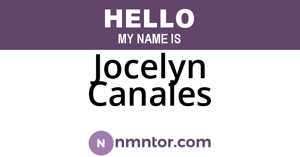 Jocelyn Canales
