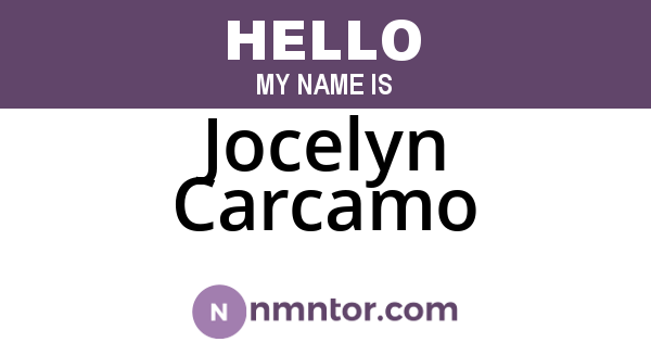 Jocelyn Carcamo