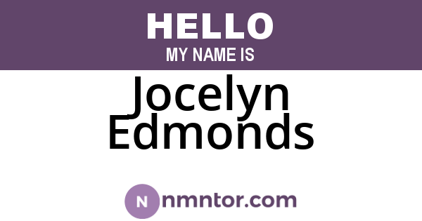 Jocelyn Edmonds