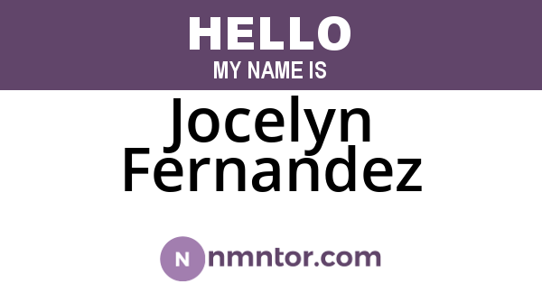 Jocelyn Fernandez