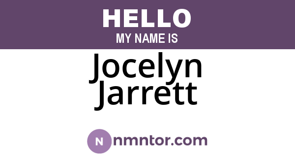 Jocelyn Jarrett