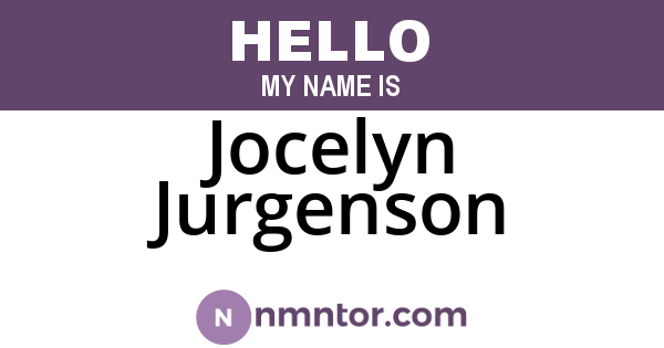 Jocelyn Jurgenson