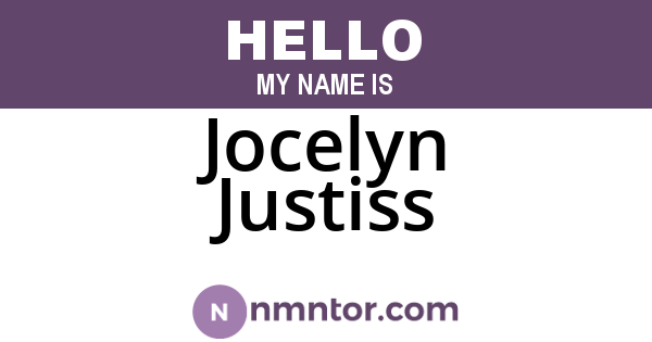 Jocelyn Justiss