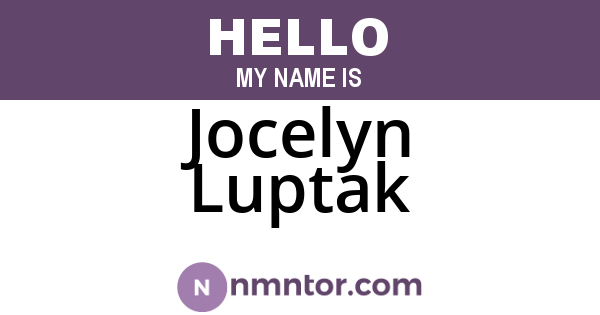 Jocelyn Luptak