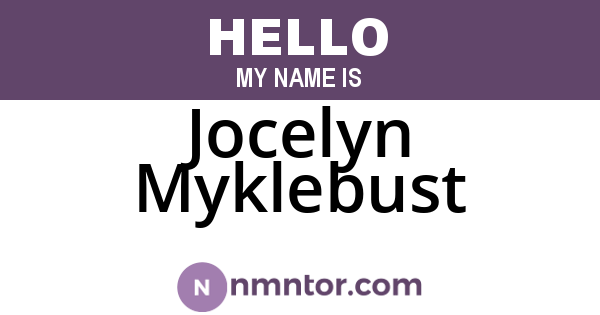 Jocelyn Myklebust