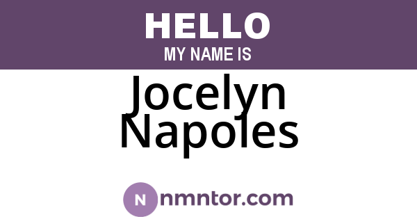 Jocelyn Napoles