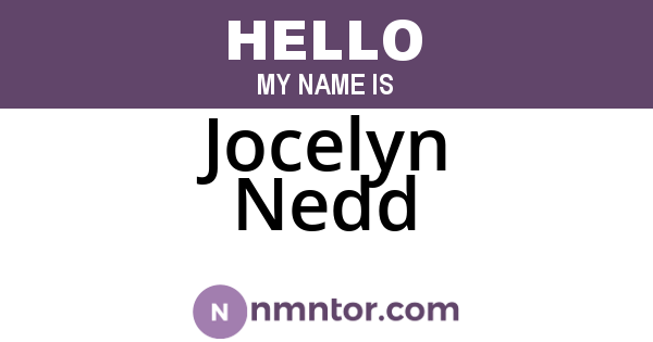 Jocelyn Nedd