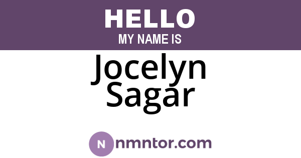 Jocelyn Sagar