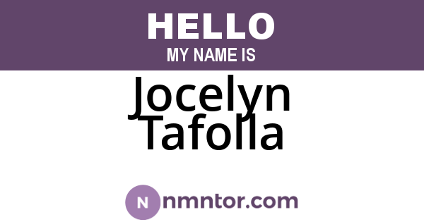 Jocelyn Tafolla