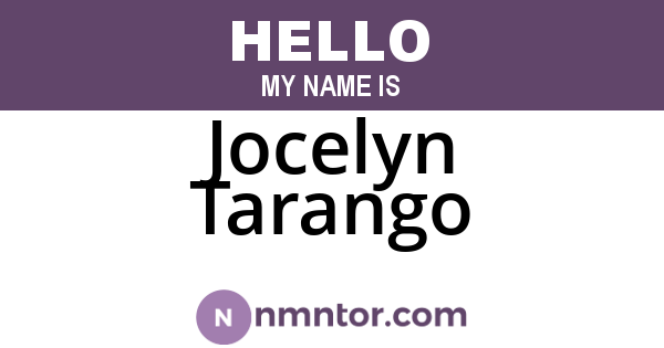 Jocelyn Tarango