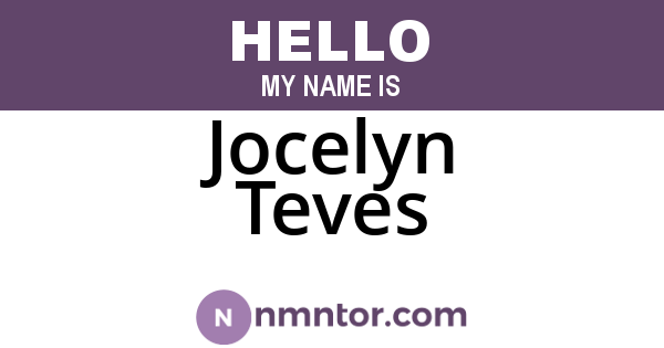 Jocelyn Teves