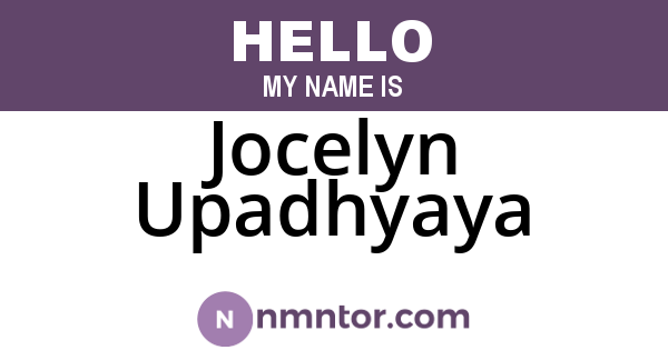 Jocelyn Upadhyaya