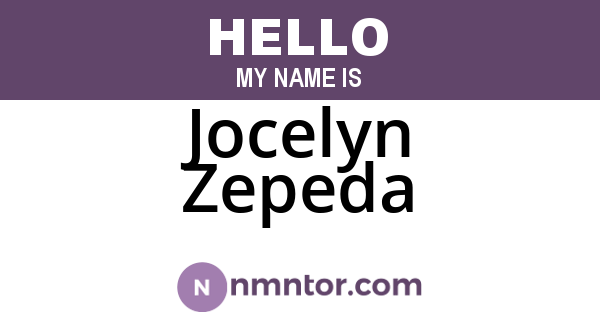 Jocelyn Zepeda