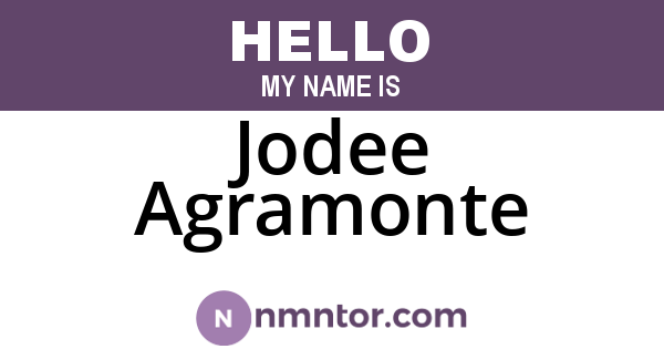 Jodee Agramonte