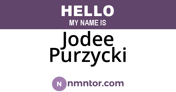 Jodee Purzycki