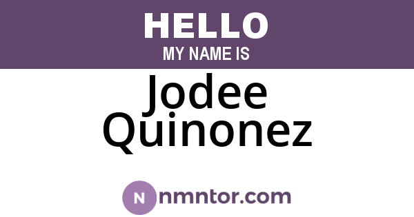 Jodee Quinonez