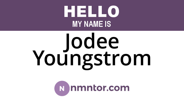 Jodee Youngstrom