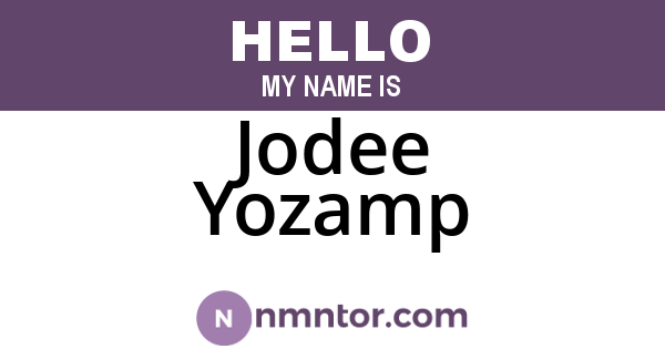 Jodee Yozamp