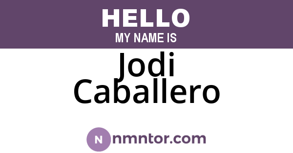 Jodi Caballero