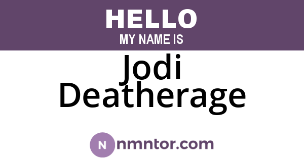 Jodi Deatherage