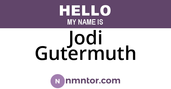 Jodi Gutermuth