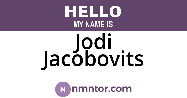 Jodi Jacobovits