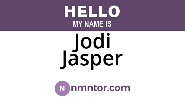Jodi Jasper