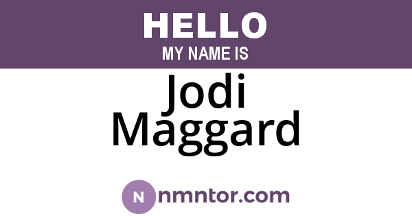 Jodi Maggard