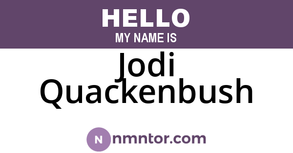 Jodi Quackenbush