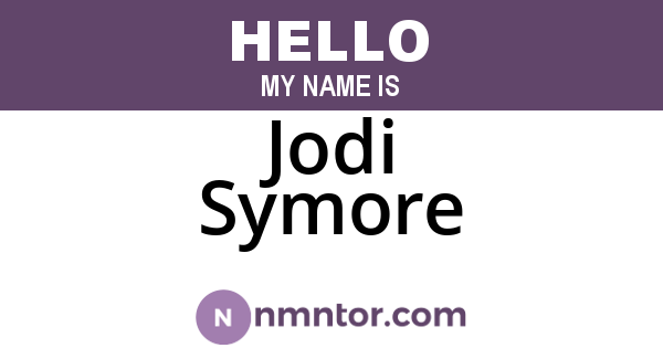 Jodi Symore