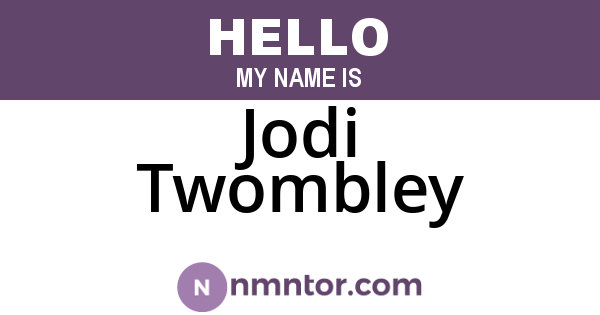 Jodi Twombley