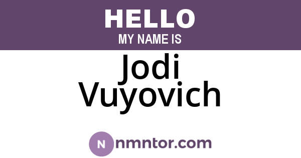 Jodi Vuyovich