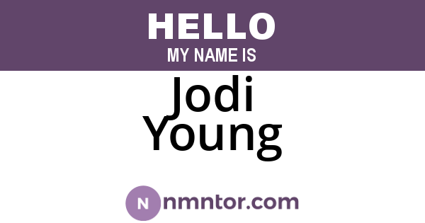 Jodi Young