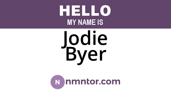Jodie Byer