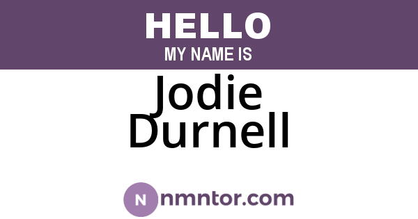 Jodie Durnell