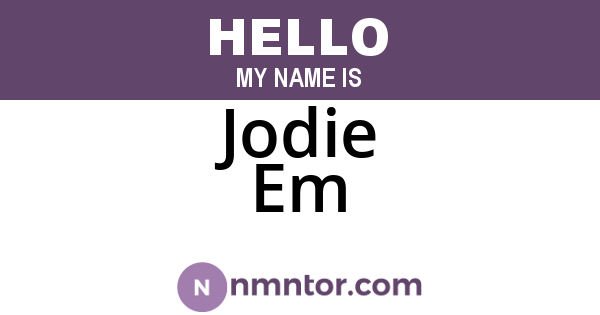 Jodie Em