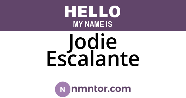 Jodie Escalante
