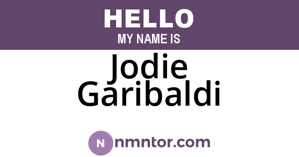 Jodie Garibaldi