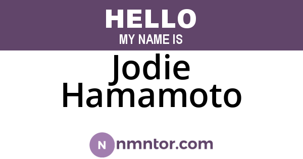 Jodie Hamamoto