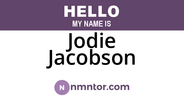 Jodie Jacobson
