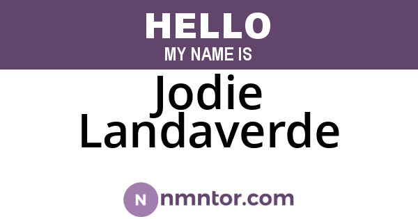 Jodie Landaverde