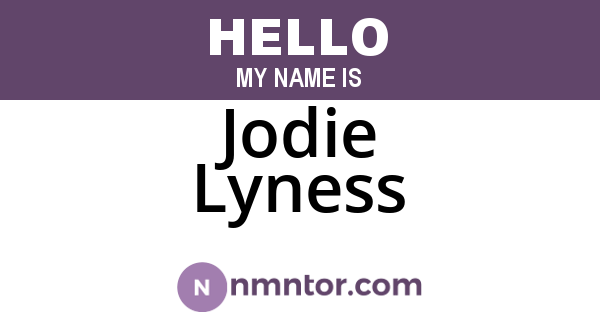 Jodie Lyness