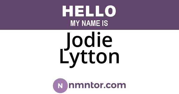 Jodie Lytton