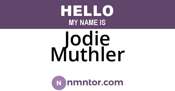 Jodie Muthler