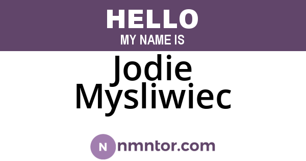 Jodie Mysliwiec