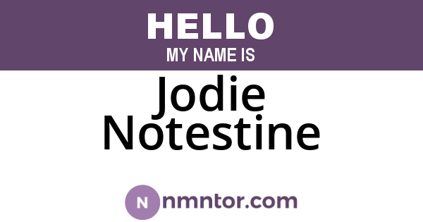 Jodie Notestine