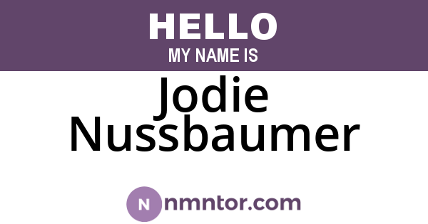 Jodie Nussbaumer