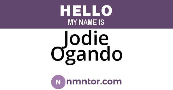 Jodie Ogando