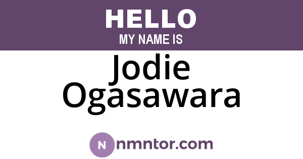 Jodie Ogasawara