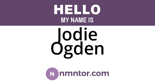 Jodie Ogden